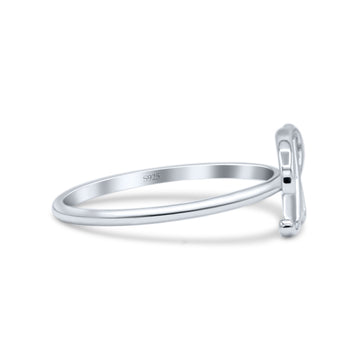 Initial R Alphabet Letter Name Monogram Stackable Trendy Band